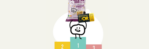 Notre chips poppée balsamique, élue snacking d'or 2023
