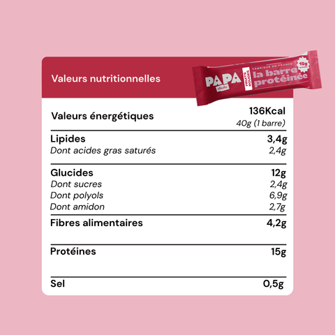 Barre Protéinée Crunchy Fruits Rouges