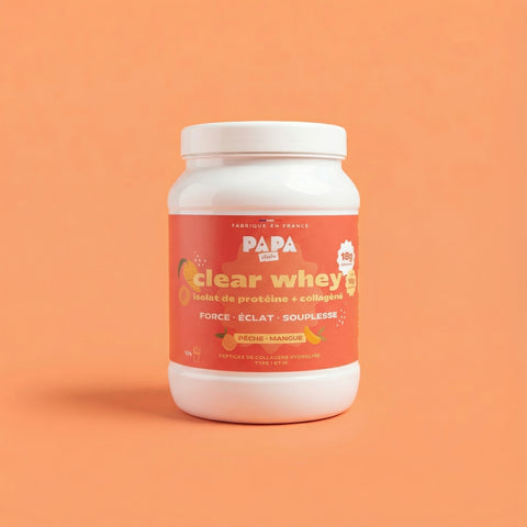 Clear Whey + Collagène Pêche Mangue