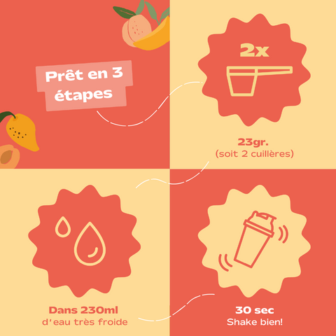 Clear Whey + Collagène Pêche Mangue