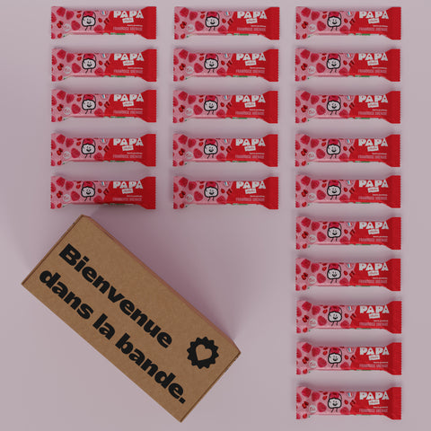 20 barres framboise-grenade (date courte)