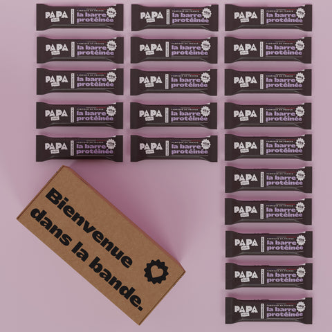 20 barres protéinées au chocolat (date courte)