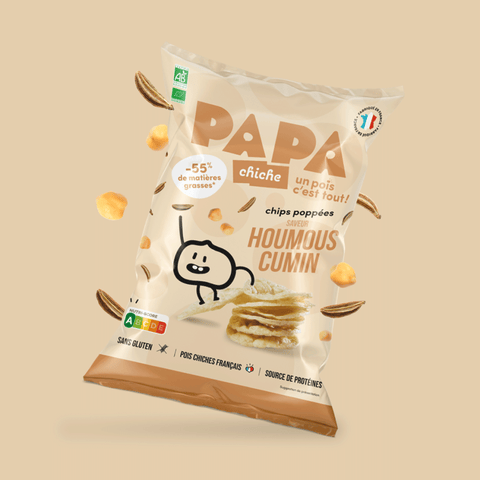 Chips Poppées Houmous-Cumin